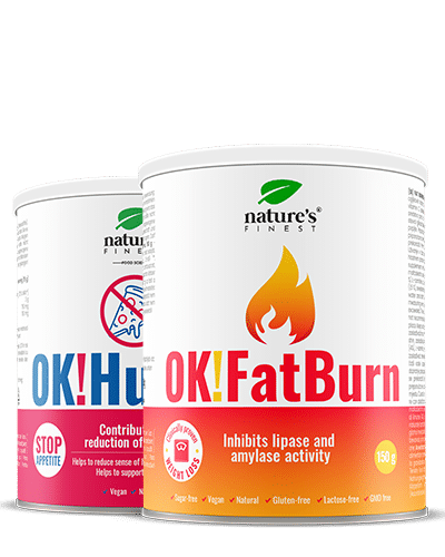 OK!FatBurn + OK!Hunger , Pack De Pérdida De Peso , Bloqueador De Carbohidratos Y Grasas , Supresor Del Apetito , ID-alG™ , Clínicamente Probado , 300g