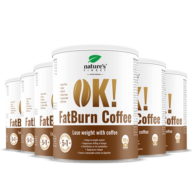 100% FatBurn Café | 6x OK!FatBurn® | Con ID-Alg® y L-Carnitina | Cuerpo más Esbelto | de Nature's Finest.