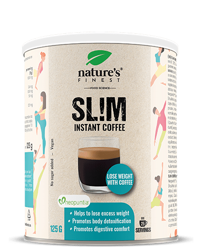 Slim Coffee , Café Adelgazante , Control De Ansiedad Alimentaria , Neopuntia™ , Elimina Grasas Y Azúcares , Arabica Premium , 125g