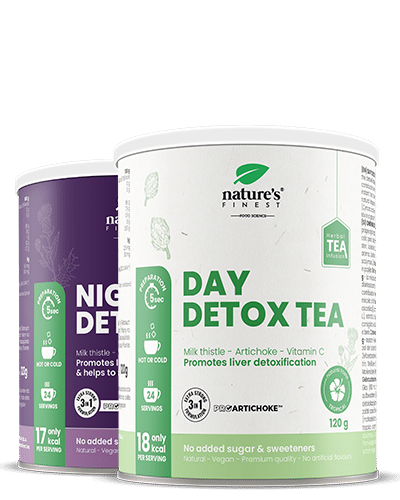 INNER CLEANSE , Day Detox Tea + Night Detox Tea , Protección Del Hígado , Digestión , Adelgazamiento , 240g
