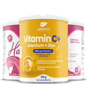 2x Hair Vitamins + Vitamin C+Selen+Cink paquete