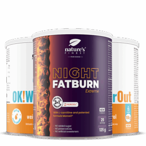 Night FatBurn Extreme + 2x OK!WaterOut paquete