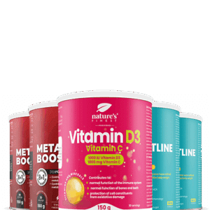 2x Waistline Pro + 2x Metabolism Booster Extreme + Vitamin D3 + Vitamin C paquete