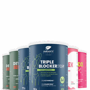 2x Detox Belly Burn + 2x Triple Blocker PRO + B-Kompleks + Vitamin D3 + Vitamin C paquete